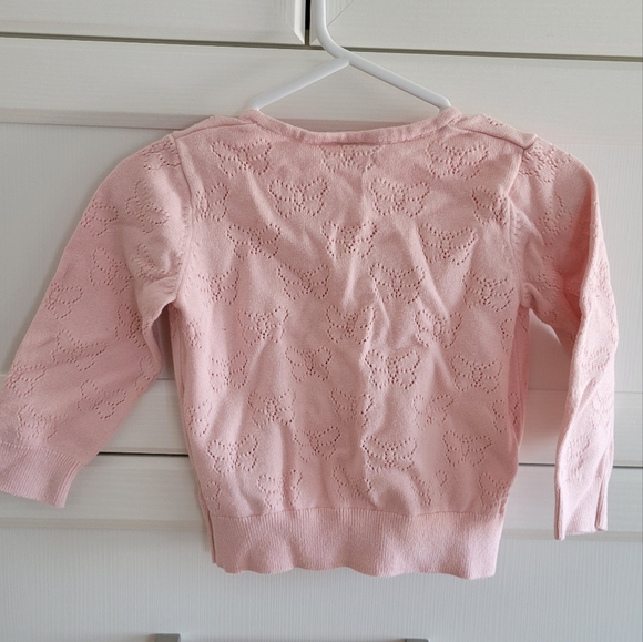 Pointelle knit cardigan for baby girl - Picture 6 of 7